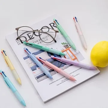 4-in-1 Colored Pens for Smooth and Vibrant Writing