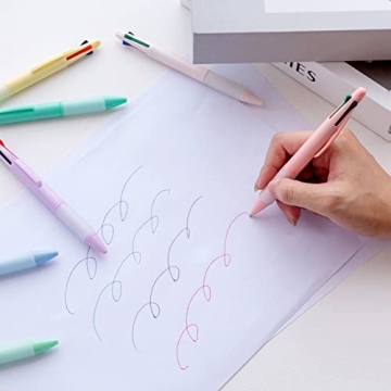 4-in-1 Colored Pens for Smooth and Vibrant Writing