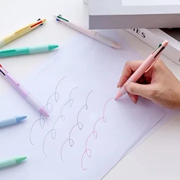 4-in-1 Colored Pens for Smooth and Vibrant Writing