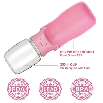 AIKIDS Foldable Dog Water Bottle for Pets - Portable Travel Cup