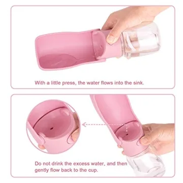 AIKIDS Foldable Dog Water Bottle for Pets - Portable Travel Cup