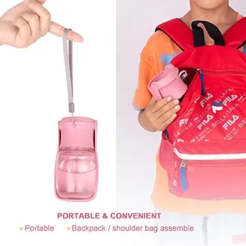 AIKIDS Foldable Dog Water Bottle for Pets - Portable Travel Cup