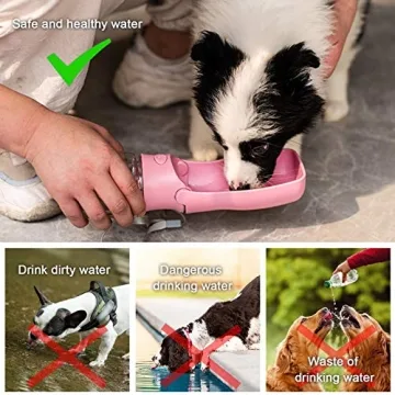 AIKIDS Foldable Dog Water Bottle for Pets - Portable Travel Cup