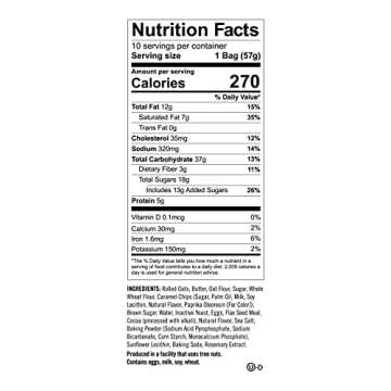 Munchkin Milkmakers Lactation Cookie Bites, Chocolate Salted Caramel, 10 Ct