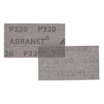 Mirka Abranet Net Sheets / 2 3/4 x 5 inch/Grit 320 / Sandpaper Sanding Sheet Hook and Loop / 50 pcs / ‎9A-149-320