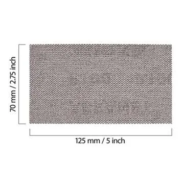 Mirka Abranet Net Sheets / 2 3/4 x 5 inch/Grit 320 / Sandpaper Sanding Sheet Hook and Loop / 50 pcs / ‎9A-149-320