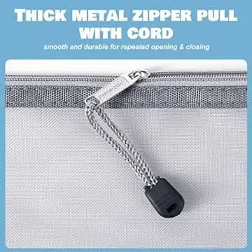 Durable Mesh Cosmetic Bags - 6pc Travel Organizer Pouches