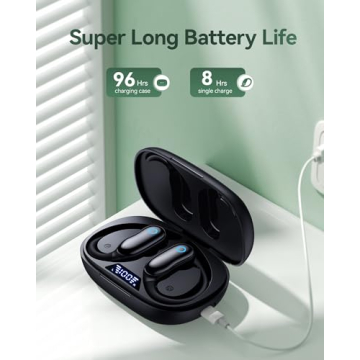 GNMN Wireless Earbuds - 96 Hours Playback, Waterproof