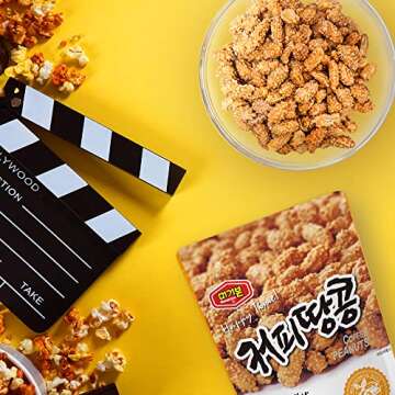 [Official MURGERBON] Movie Night With Nuts, Korean snack, High Protein, 4 pack Bundle - (1 x Coffee ...