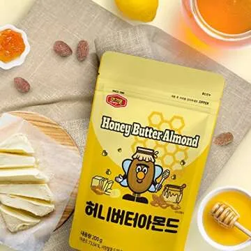 [Official MURGERBON] Movie Night With Nuts, Korean snack, High Protein, 4 pack Bundle - (1 x Coffee Peanut 300g, 1 x Honey Butter 200g, 1 x Korean Calmond 150g, 1 x Honey Butter Cashew Nuts 160g)