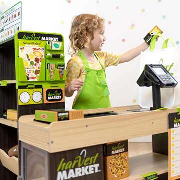Melissa & Doug Harvest Market Grocery Store Set for Kids