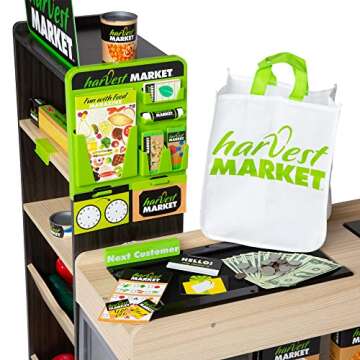 Melissa & Doug Harvest Market Grocery Store Set for Kids
