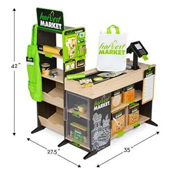 Melissa & Doug Harvest Market Grocery Store Set for Kids