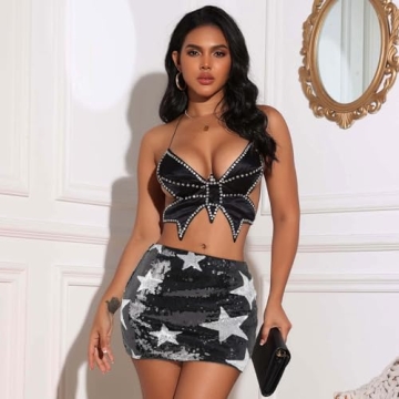 Sparkly Sequin Mini Skirt for Stylish Night Out