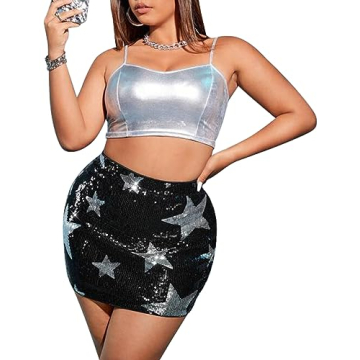 Sparkly Sequin Mini Skirt for Stylish Night Out
