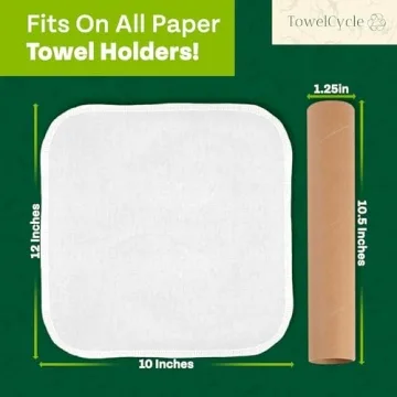 Eco-Friendly TOWELCYCLE Reusable Paper Towels 24 Pack