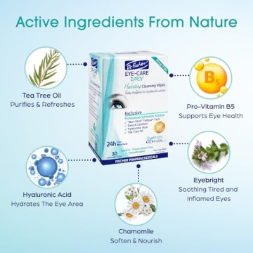 Hydrating Eye Wipes for Dry Eyes and Makeup Removal