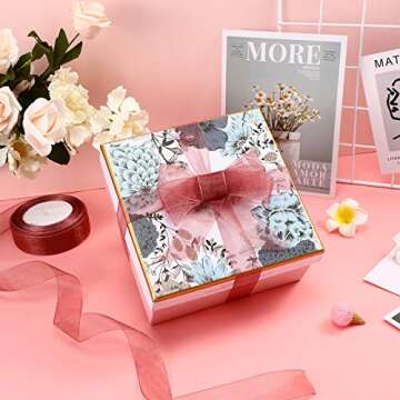 Elegant 6 Roll Organza Ribbon for Wedding & Gifts