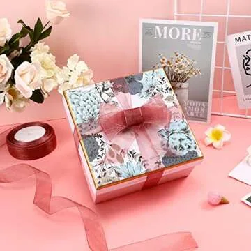 Elegant 6 Roll Organza Ribbon for Wedding & Gifts