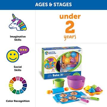Learning Resources New Sprouts® Bake It! Imaginative Play Set for Kids