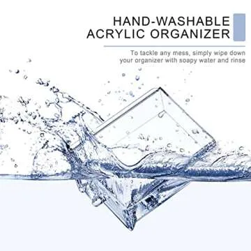 Sorbus Large Makeup Organizer - Clear Stackable Jewelry Makeup Organizer for Vanity, Bathroom Storage Display Case - 12 Drawers Cosmetic Beauty Organizers and Storage with Lipstick Makeup Brush Holder