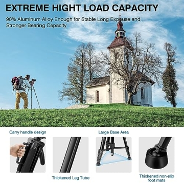 Lightweight 72" Tripod for Professional Photography