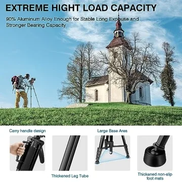Lightweight 72" Tripod for Professional Photography