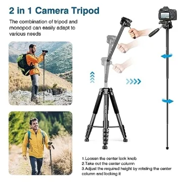 Lightweight 72" Tripod for Professional Photography