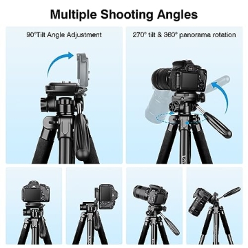 Lightweight 72" Tripod for Professional Photography
