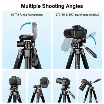 Lightweight 72" Tripod for Professional Photography