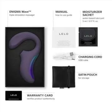 LELO Enigma Wave Triple Stimulation Vibrator - Clit Sucking and G-Spot Pleasure