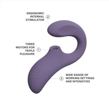 LELO Enigma Wave Vibrator - Triple Stimulation and 8 Patterns