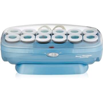 BabylissPRO Nano Titanium Professional 12 Count Jumbo Hot Rollers and 10 Clips Bundles