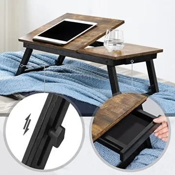 SONGMICS Adjustable Laptop Desk for Bed or Sofa