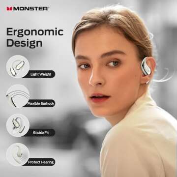 Monster Open Ear AC360: Wireless Bluetooth Headphones with Optimal Sound