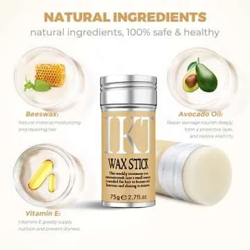 Hair Wax Stick for Wigs with Brushes Bed Head Stick Edge Control Slick Stick Hair Pomade Stick Non-greasy Styling Wax 2.7 Oz, Long Lasting, Temporary Hair Styling Product for Edge Frizz Hair