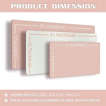 K KNODEL Desk Mat | Waterproof Dual-Sided Office & Home Protection