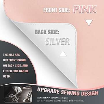 K KNODEL Dual-Sided Desk Mat for Home & Office Protection