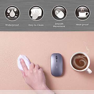 K KNODEL Dual-Sided Desk Mat for Home & Office Protection