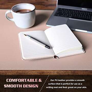 K KNODEL Dual-Sided Desk Mat for Home & Office Protection