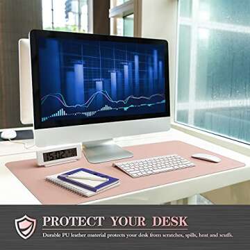 K KNODEL Dual-Sided Desk Mat for Home & Office Protection