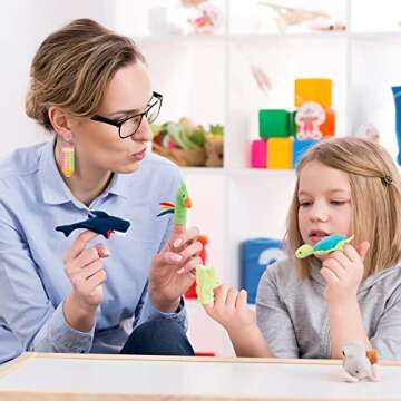 Teacher Earrings Beaded Pencil Earrings for Women Handmade Beaded Dangle Drop Earrings Back To School Teacher Appreciation Gift (Colorful)