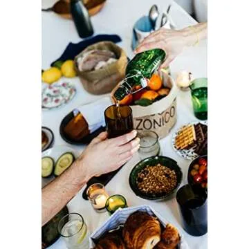 Sustainable Amber Drinking Glasses Set for Home