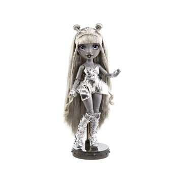 Rainbow High Shadow Series 1 Luna Madison- Grayscale Fashion Doll. 2 Metallic Grey Designer Outfits to Mix & Match, Great Gift for Kids 6-12 Years Old and Collectors