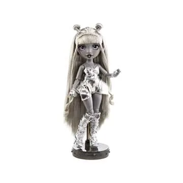 Rainbow High Shadow Series 1 Luna Madison- Grayscale Fashion Doll. 2 Metallic Grey Designer Outfits to Mix & Match, Great Gift for Kids 6-12 Years Old and Collectors