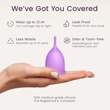 EcoBlossom Reusable Menstrual Cup for 12 Hours Protection
