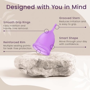 EcoBlossom Reusable Menstrual Cup for 12 Hours Protection