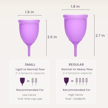 EcoBlossom Reusable Menstrual Cup for 12 Hours Protection