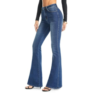 FLYING BANANA Women's Stretchy Bootcut Jeans Comfortable Fit