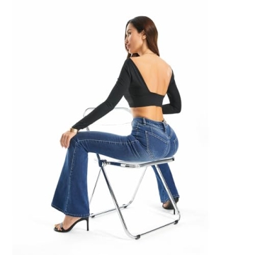 FLYING BANANA Women's Stretchy Bootcut Jeans Comfortable Fit